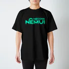 SANKAKU DESIGN STOREのレトロモダンにめっちゃ眠い。 青 Regular Fit T-Shirt