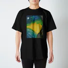 夢弦堂 へるにんの夜の海辺 スタンダードTシャツ