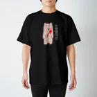 suki屋のヤンニョムチキンクマ(韓国語ver.)(黒) スタンダードTシャツ