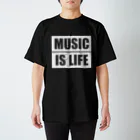 musicteeのミュージック・イズ・ライフ スタンダードTシャツ