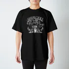 tadamikiworksのキックボクシングジム進撃白ロゴ Regular Fit T-Shirt