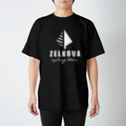 ZELKOVA cycling teamのZELKOVA LOGO white  スタンダードTシャツ