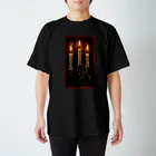 Sabbatic RomanceのCthulhu Candle Regular Fit T-Shirt