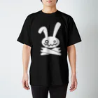 前田創作工房のHEAVY METAL BUNNY（ホワイトプリント） Regular Fit T-Shirt