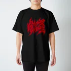 雪崩式の銭ゲバデスロゴ／血より赤い紅字 スタンダードTシャツ