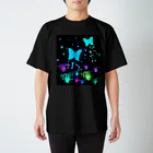 R☆worldの発光する幻想的な蝶 Regular Fit T-Shirt