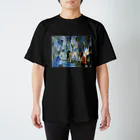 りつ、わたなべのじゆうちょう。の絵画 「 流れ落ちる塊 」 スタンダードTシャツ