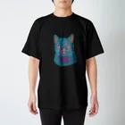 MOMODAMONの青い子猫 スタンダードTシャツ