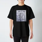 ねこしんぶん商店街のROCKねこくん スタンダードTシャツ