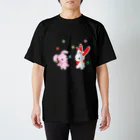 YQUALのうさぎの家族 Regular Fit T-Shirt