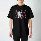 ウチのMEIGENやさんの春うらら。浮かれニャンコ♫ スタンダードTシャツ