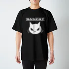ゴロニャーのダサT屋さんの反抗期の猫シリーズ BAD CAT スタンダードTシャツ