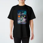 WAMI ARTの地球を乗り巡るウツロヰ スタンダードTシャツ