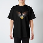 トマトカゲのコタンコロカムイ（黒背景） Regular Fit T-Shirt