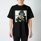 lady.d.イラスト_shopのキャラ（Green portrait ） スタンダードTシャツ