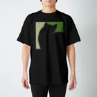 Chat noirの黒猫Tシャツ Chat noir D Regular Fit T-Shirt