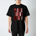 AMAMUSHI MORIの千社札　赤 スタンダードTシャツ