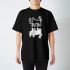 UFOchanの表裏一体猫　黒 Regular Fit T-Shirt