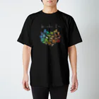 ひこ界ちゃんねるのレインボー黒 Regular Fit T-Shirt