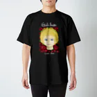 ねこ 妃羅きららの薔薇と少年 白文字 kirara’s picture  スタンダードTシャツ