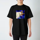 土管猫商店の銀河に浮かぶ猫万次郎 スタンダードTシャツ