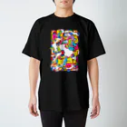 ポップなホラーが好きな人のショップのいろんなおばけたち（サイケデリックver） Regular Fit T-Shirt