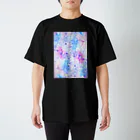 森林木太郎のキラキラ003(お花パープル) Regular Fit T-Shirt