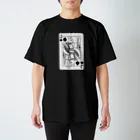 ネコやの猫とトランプ　ジャック　モノクロ Regular Fit T-Shirt