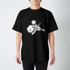 きゃめのヴィオラ演奏ピクトさん（白） Regular Fit T-Shirt