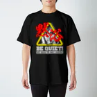 SAUNA JUNKIES | サウナジャンキーズのBE QUIET!(BLACK) スタンダードTシャツ