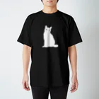 よかとロックの猫がお座り スタンダードTシャツ