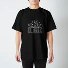 KAMI STOREのHEJIロゴ(白・大) Regular Fit T-Shirt