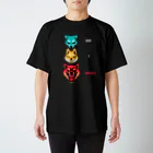 タタナ幻獣館の狼信号 白文字 スタンダードTシャツ