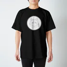 3out-firstのニホンオオカミ(破線) Regular Fit T-Shirt