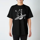 金星灯百貨店のスペースキャット　白線 スタンダードTシャツ