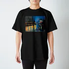 TakahashijunのLesser Ury 夜のポツダム広場 (レッサー・ユリィ／レッサー・ウリィ)  Regular Fit T-Shirt