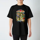 WORLDCHANGER_suzuriのマッシュルームアンブレラ Regular Fit T-Shirt