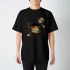 花日和 畳のカンテラお化け(白字) スタンダードTシャツ