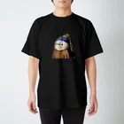 995(ｷｭｳｷｭｳｺﾞ)の【NEW】真珠の耳飾りのとり【黒い生地用】 スタンダードTシャツ