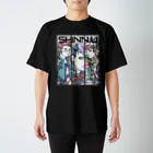 SHINN.U ONLINEのSANNIN（ロゴ白） スタンダードTシャツ