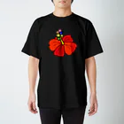 LOCO.AYAのハイビスカス&球 デザイン ビリヤード Regular Fit T-Shirt