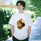 Lichtmuhleのモルモットヘッドフォンオレンジ Regular Fit T-Shirt