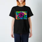 イラストレーター★GoGazのお店のGoGazの『薔薇』 Regular Fit T-Shirt