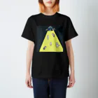 Sohi_Kiiroのみんなでabductionーバックプリント白ー【サムキャッツ】 Regular Fit T-Shirt