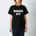 【公式】RE EARTH TV / リアスティーヴィーのMORIOKA CITY - Tee（WH-Dark Color）スタンダードTシャツ Regular Fit T-Shirt
