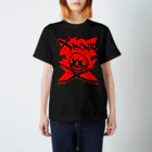 Ａ’ｚｗｏｒｋＳのRAKUGAKIXBONE BLKonRED Regular Fit T-Shirt