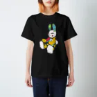 ユウサミイTシャツ店のうさぎ星人　YUNA color （Tシャツの地色はブラックおよび、濃色全17種あります） 티셔츠