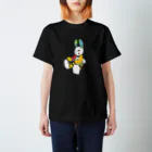 ユウサミイTシャツ店のうさぎ星人  YUNA color   黒ほか濃色全17種  （小さめプリント） スタンダードTシャツ