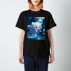 brand-new-cat-worldのJerryfishcat　ブルー スタンダードTシャツ