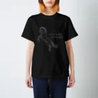 SHIROFUNE_mooooのLife is better with horses 白字 スタンダードTシャツ